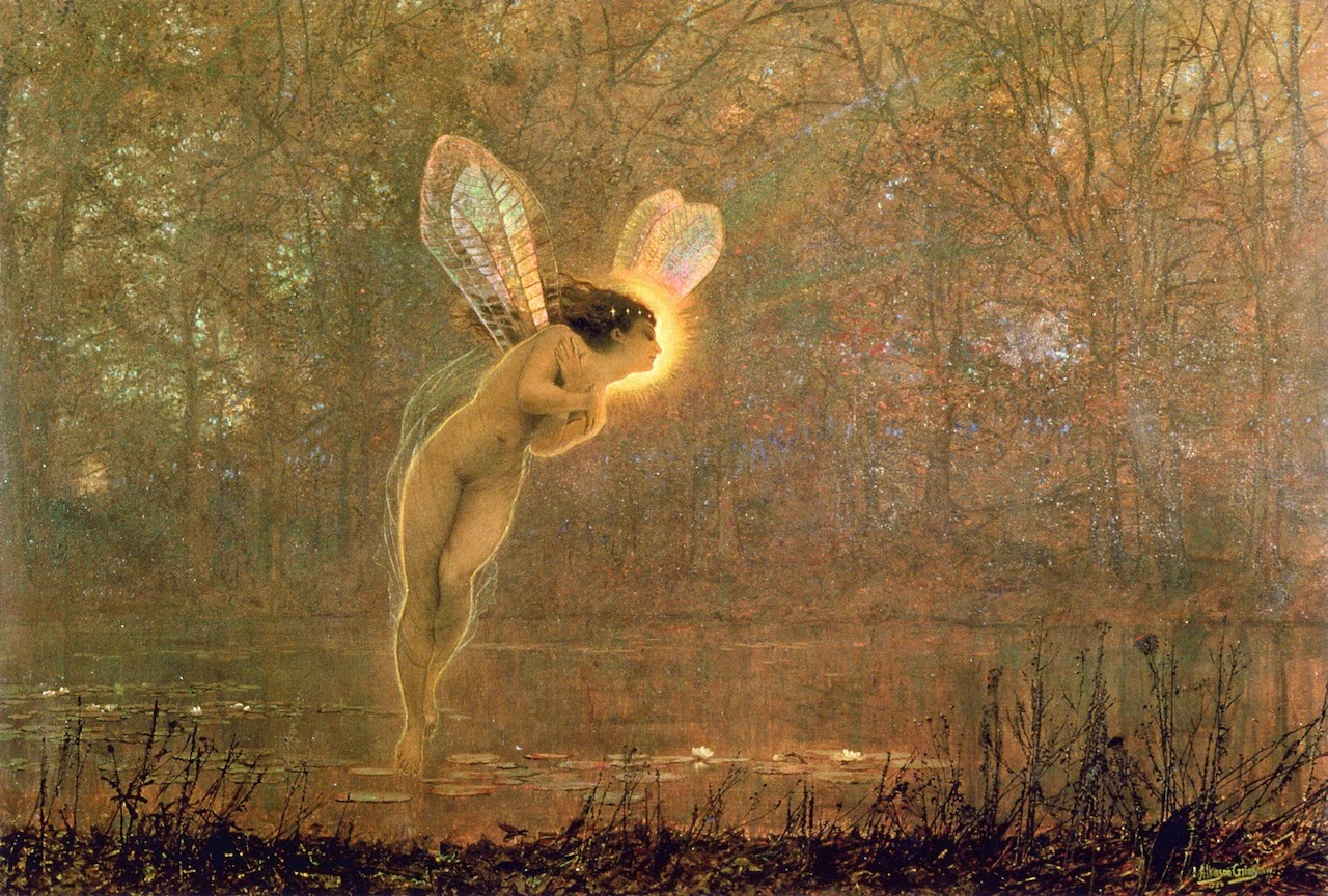 Iris by John Atkinson Grimshaw.